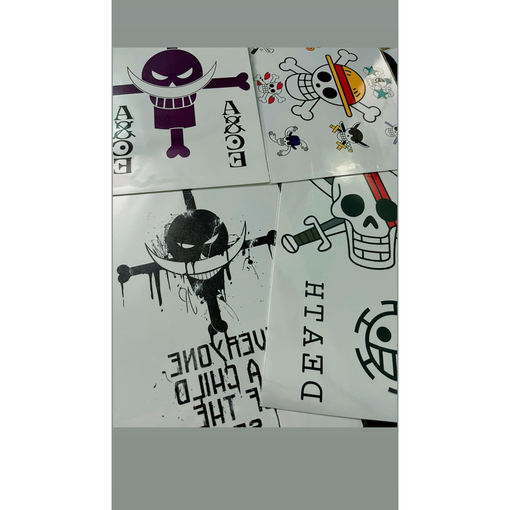 Hình xăm One Piece giá rẻ combo các băng hải tặc, hình xăm ngầu LÊN HÌNH LIỀN CHỐNG NƯỚC BỀN MÀU  - HÀNG CÓ SẴN