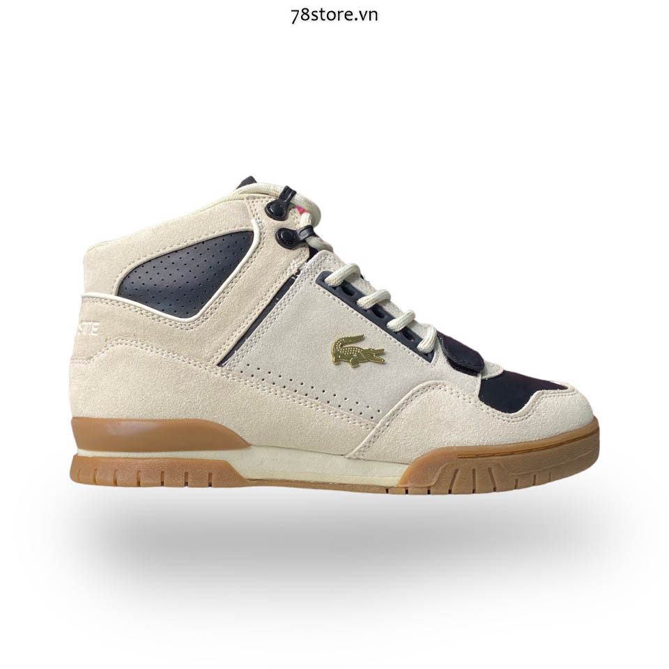 Giày Thể Thao Lacoste Sneaker Missouri Mid Nâu Da Lộn Chính Hãng