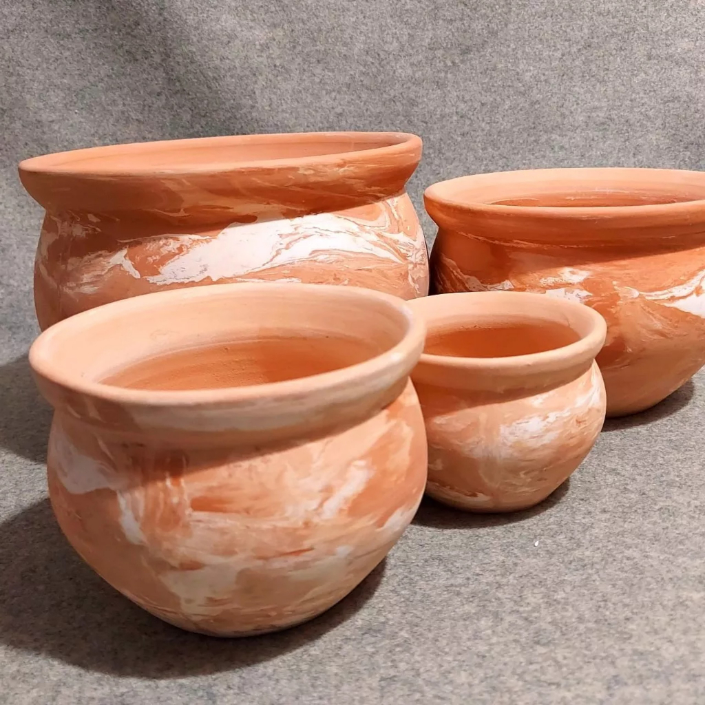 Chậu Đất Nung Chum Bộ 3 Cái