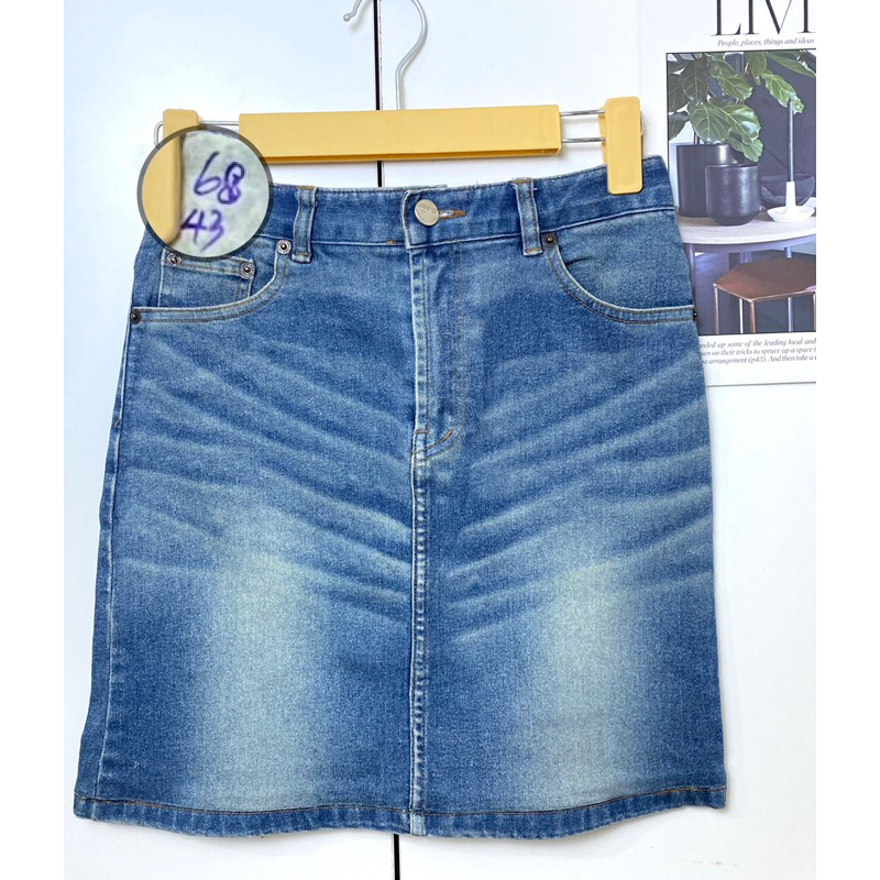 Chân váy jean 2hand, chân váy bò ngắn hàng si