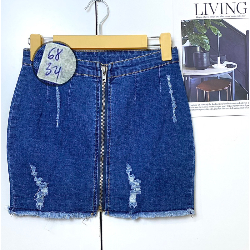 Chân váy jean 2hand, chân váy bò ngắn hàng si