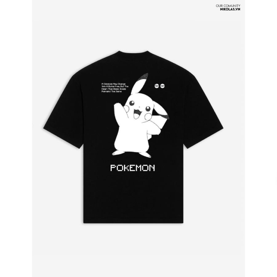 Áo thun Unisex Nikolas 100% Cotton POKEMON