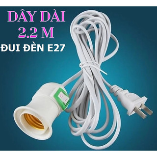 Đui đèn E27 có công tắc, phích cắm
