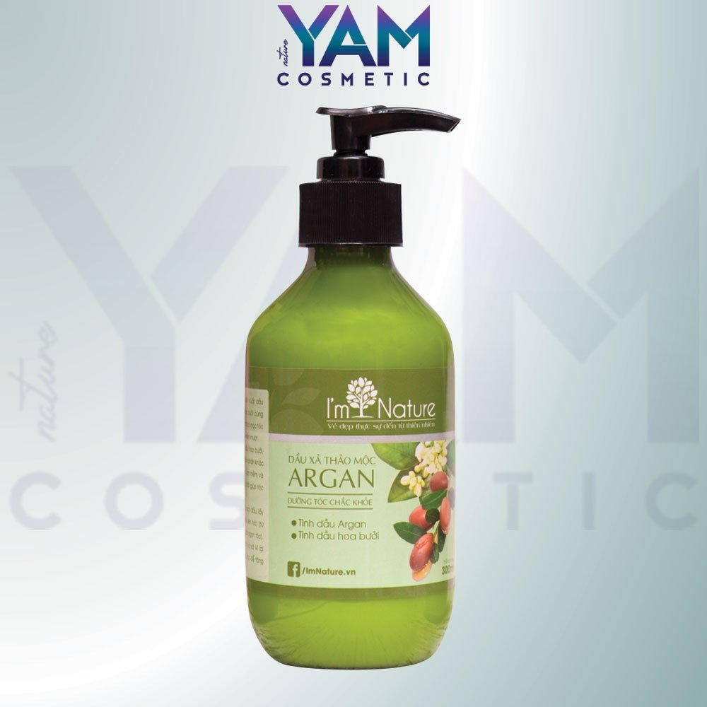 Dầu Xả Thảo Mộc Argan I’m Nature Tinh Chất Xả Giải Quyết Rụng Tóc Làm Mềm Bổ Sung Dưỡng Chất Giúp Tóc Chắc Khoẻ 300ml
