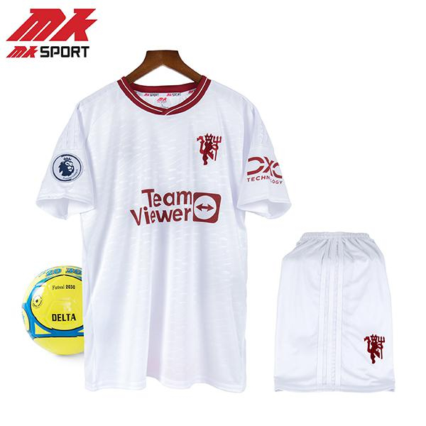 Bộ Quần Áo Đá Banh CLB MU Mùa Giải 2023-2024 - Chất Vải Mềm Mại, Thoáng Mát