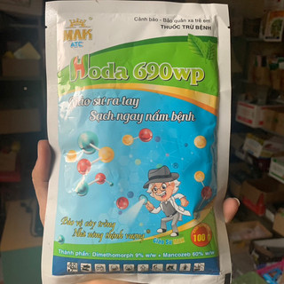 Chế phẩm xử lý bệnh sương mai, thối thân, xì mủ, chết nhanh hoda 690wp