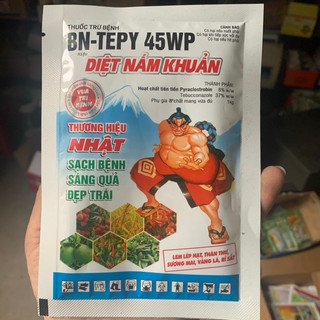 Chế phẩm Diệt nấm khuẩn gói 18g hiệu quả cao nấm bệnh: phấn trắng, tóp đầu lá, vàng lá, mốc lá, thán thư, đốm vòng