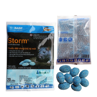 (combo 10 gói) Thuốc diệt chuột Storm (20 viên), thuốc chuột Storm