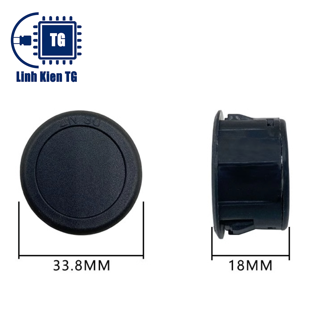 Vôn Kế DC 4-100V Màn Hình LED Kỹ Thuật Số Tròn 2 Dây Chuyên Dụng