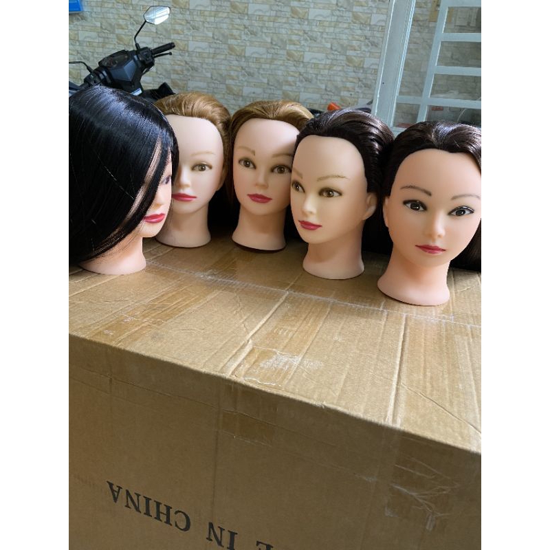 Đầu manocanh tóc nữ