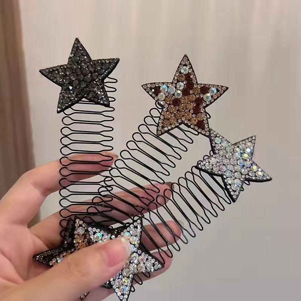 Lược Cài Tóc Hình Ngôi Sao Co Dãn Linh Hoạt Trời Trang Cho Nữ