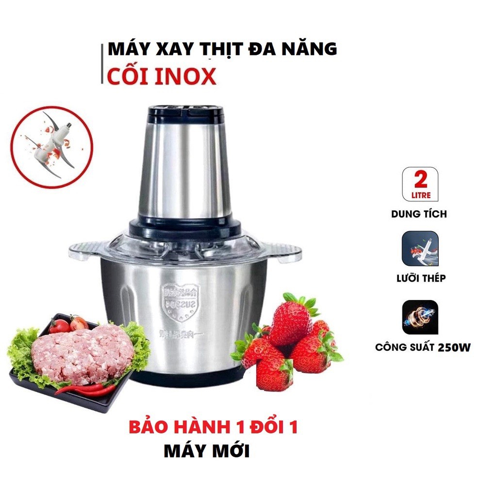 💥 HOT 💥 MÁY XAY THỊT ĐA NĂNG INOX 4 LƯỠI SIÊU BỀN🍾