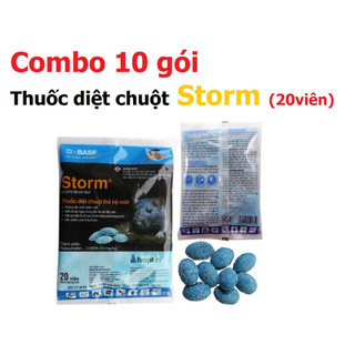 10 gói Thuốc diệt chuột dạng viên Storm 20 viên