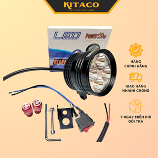 Đèn l4 Xe Điện Ngắn 3 chế độ Siêu sáng_Đèn trợ sáng l4 full phụ kiện