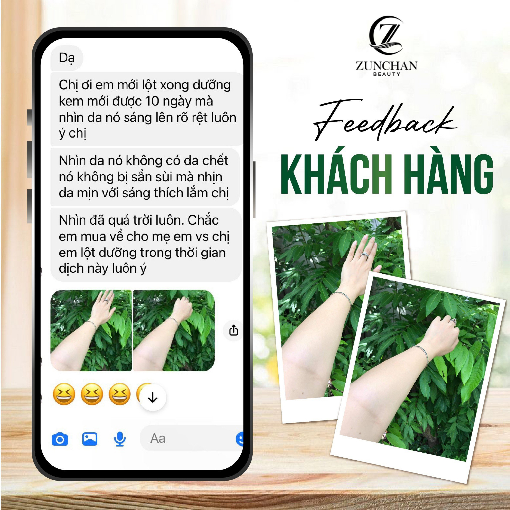 Kem make up chống nắng SPF 50+-Kem làm trắng da PERFECT WHITE BODY ZUNCHAN