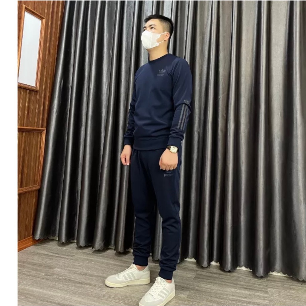 Bộ nỉ nam tay dài, Bộ thu đông nam chất liệu Poly da dày dặn, co giãn 4 chiều phong cách trẻ trung năng động