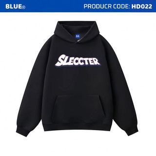 Áo Hoodie Unisex Brand Blue Streetwear Form Rộng Ulzzang Couple HD022