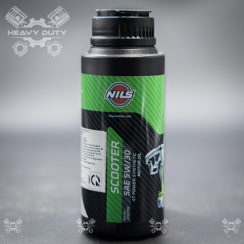 Nhớt Cao Cấp Xe Tay Ga NILS SCOOTER 4T 5W-30 Jaso MB Fully Synthetic 800ML Made in Italy