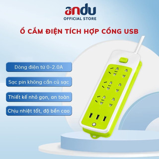 Ổ Cắm Điện Có Cổng USB Đa Năng, Ổ Điện Chống Giật Thông Minh