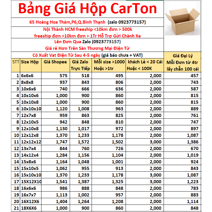 Link Thứ 5 Từ Size 71 Đến 76 Shop Có Tất Cả 76 Size.Hộp COD, Thùng Carton Đóng size to chuyển nhà,văn phòng