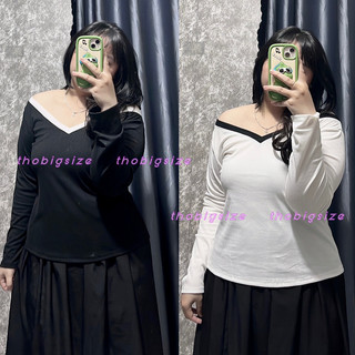 Áo tay dài bigsize cổ v cực xinh 65-90kg
