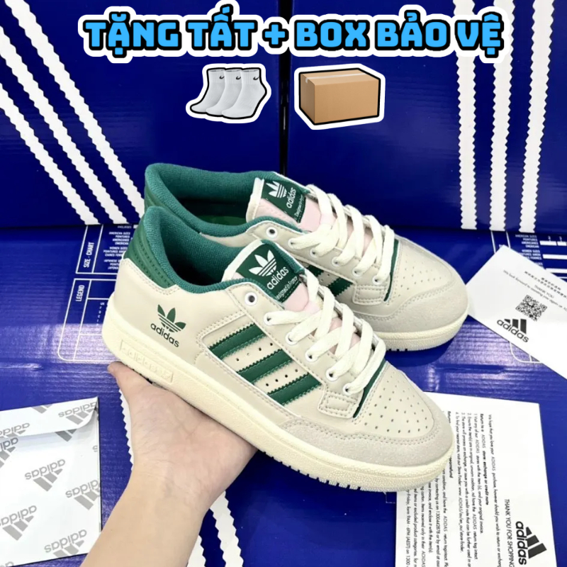 GIày Sneaker Adi Das Forum Trắng Xanh Lá ( Hot trend 2022 ) Phù Hợp Với Mọi Loại Trang Phục