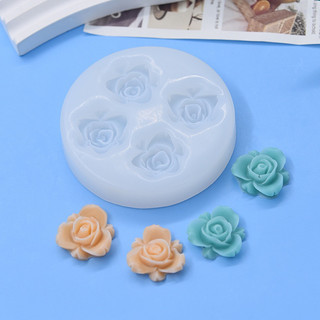 Khuôn silicon 4 hoa hồng MS 5442 trang trí bánh