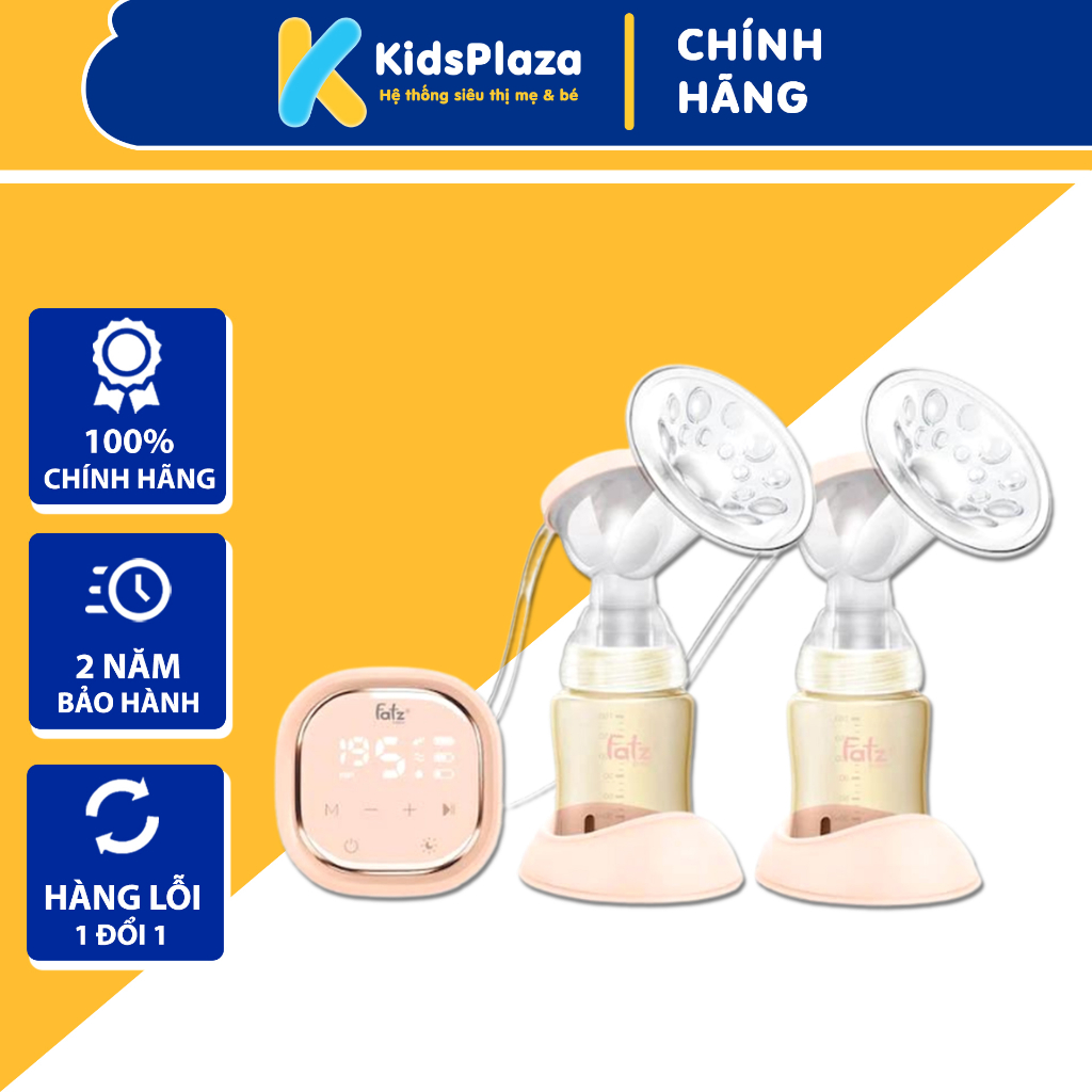 Máy hút sữa Fatz Baby Resonance 3 Plus điện đôi có chế độ mát xa kích sữa