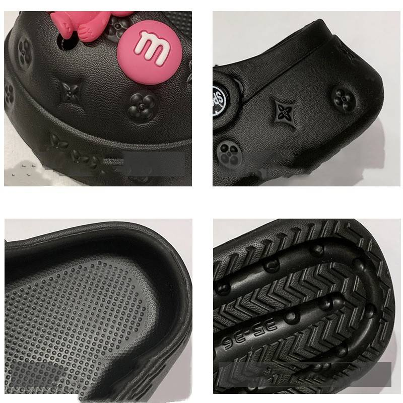 Dép Sandal Đế Dày Họa Tiết Gấu Dâu Lotso Đáng Yêu, Dép EVA Mềm Mại Thoáng Khí Chống Trượt Chống Thấm Nước