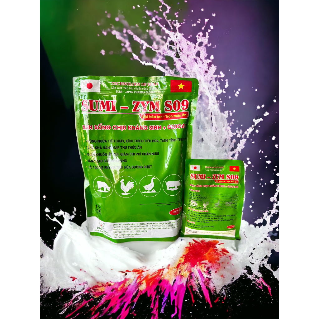 1 kg Men tiêu hóa cung cấp lợi khuẩn, enzyme và các vitamin cho gà, vit, heo, trâu bò