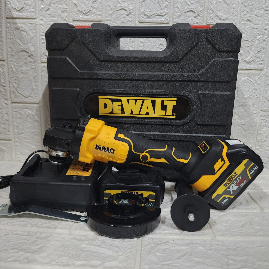 Máy cắt pin cầm tay Dewat không chổi than - Máy mài pin Dewat