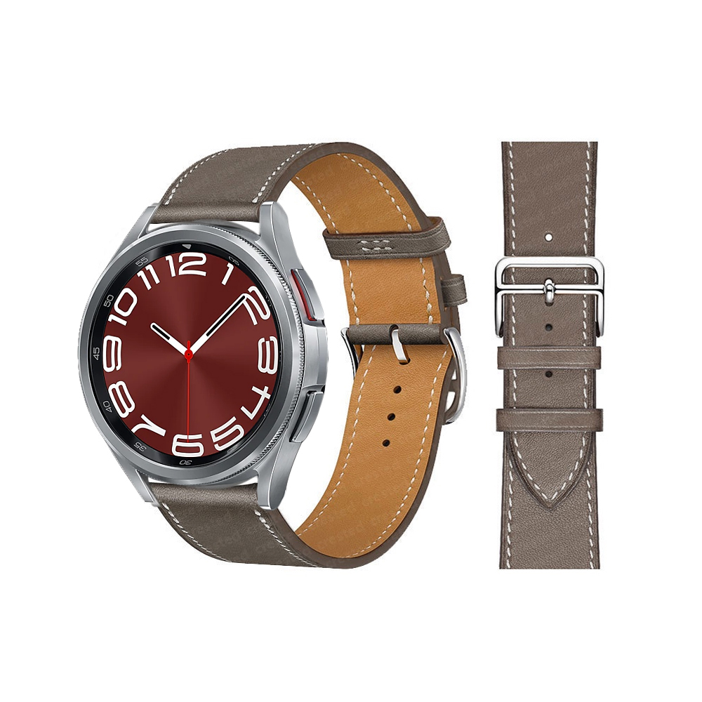 Dây da phối màu phong cách Samsung Galaxy Watch 6,Galaxy Watch 5,Galaxy Watch 4
