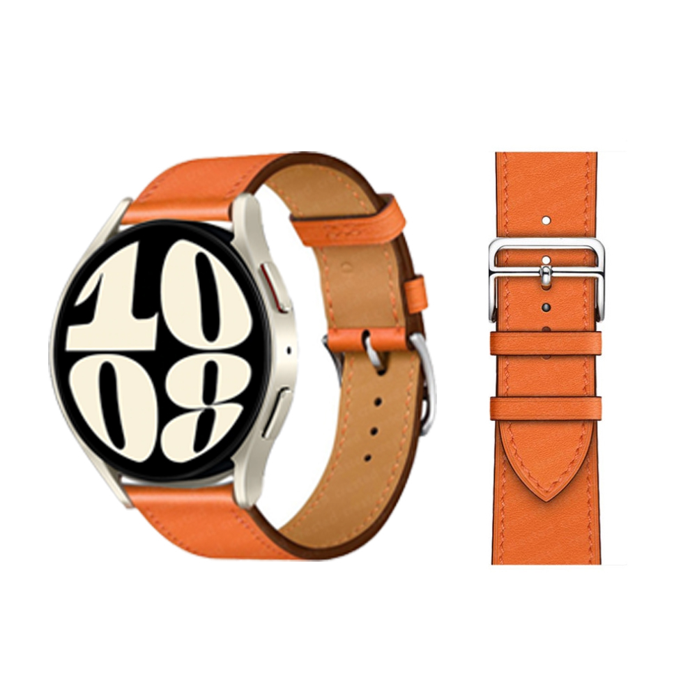 Dây da phối màu phong cách Samsung Galaxy Watch 6,Galaxy Watch 5,Galaxy Watch 4