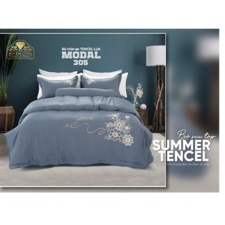 Bộ chăn ga lụa modal cao cấp Kim Cương