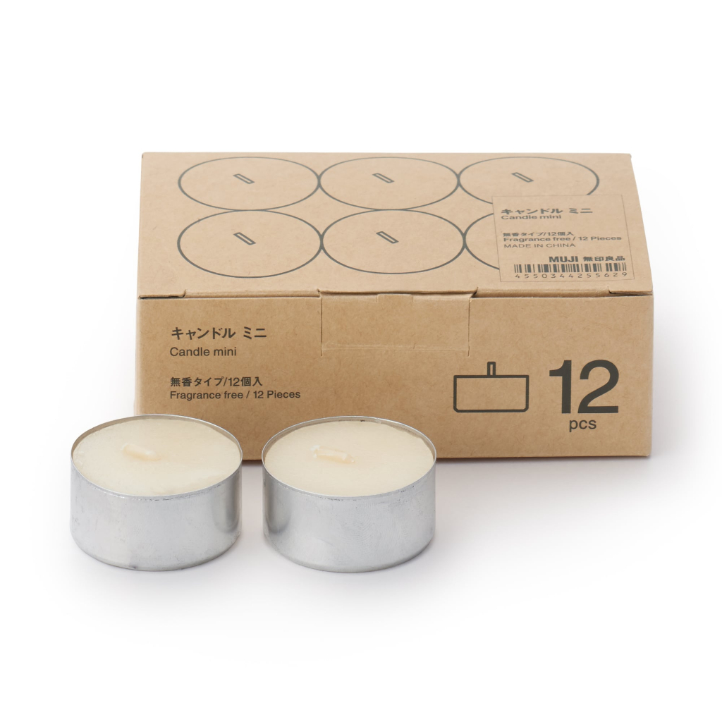 MUJI NẾN MINI KHÔNG MÙI PACK 12