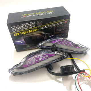 Cụm đèn led mí xi nhan audi kèm công tắc haza xe Wave cực đẹp