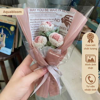 CÓ SẴN - Bó hoa hồng len mini handmade