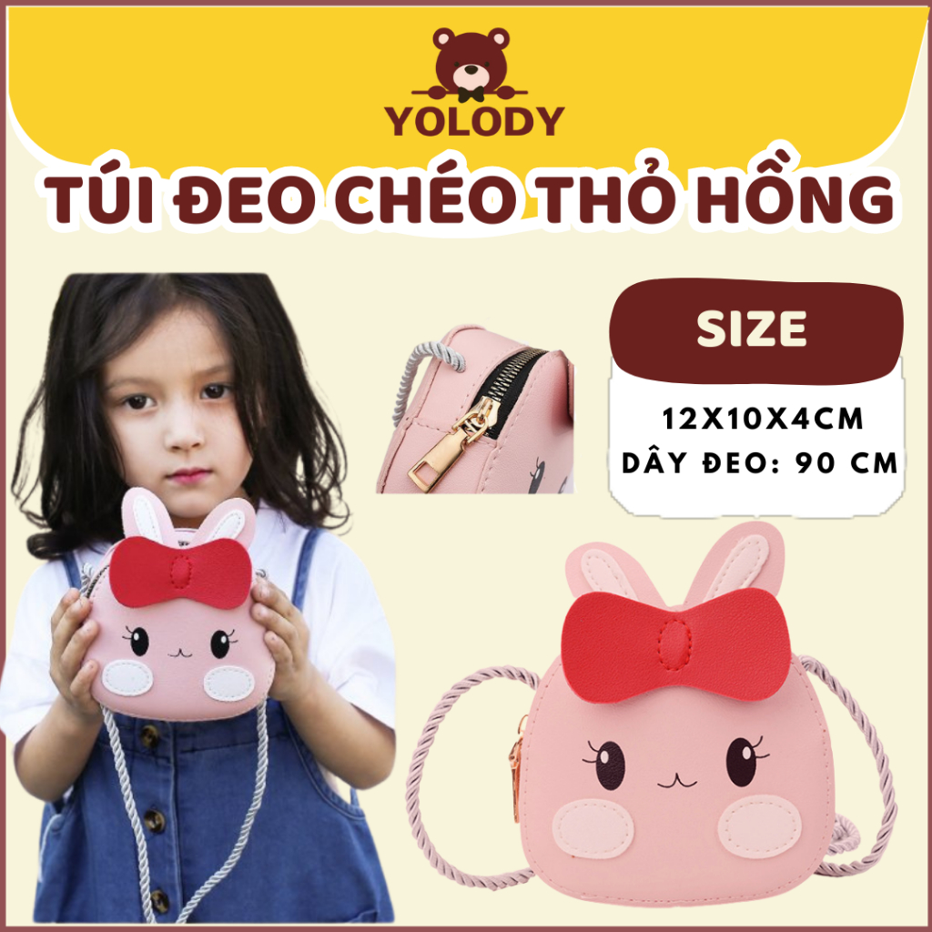 Túi đeo chéo mini Yolody hình con vật dễ thương phong cách Hàn Quốc cho bé gái T005