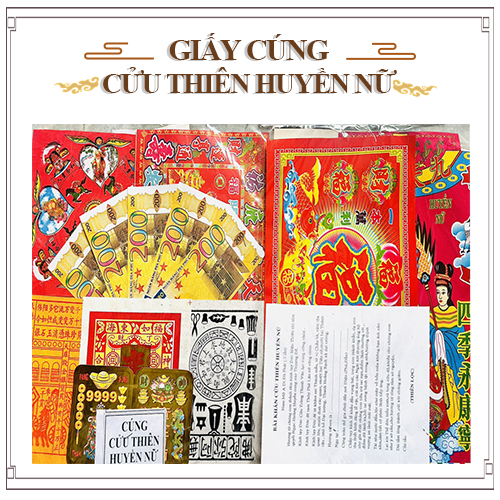 Giấy Cúng Cửu Thiên Huyền Nữ - Đồ Thờ Cúng Thiên Lộc