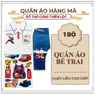 Bộ quần áo bé trai, bé gái mẫu mới cao cấp - đồ thờ cúng thiên lộc