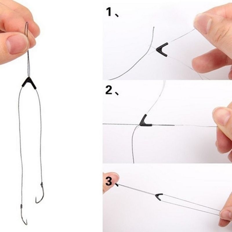 Túi 50 cái Phụ kiện chia đôi thẻo, chống rối thẻo câu.