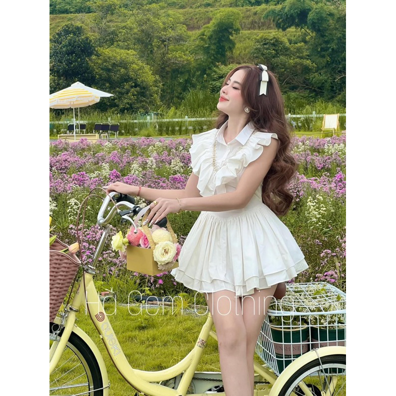 Váy Thô Bèo Đính Đá Ashyley