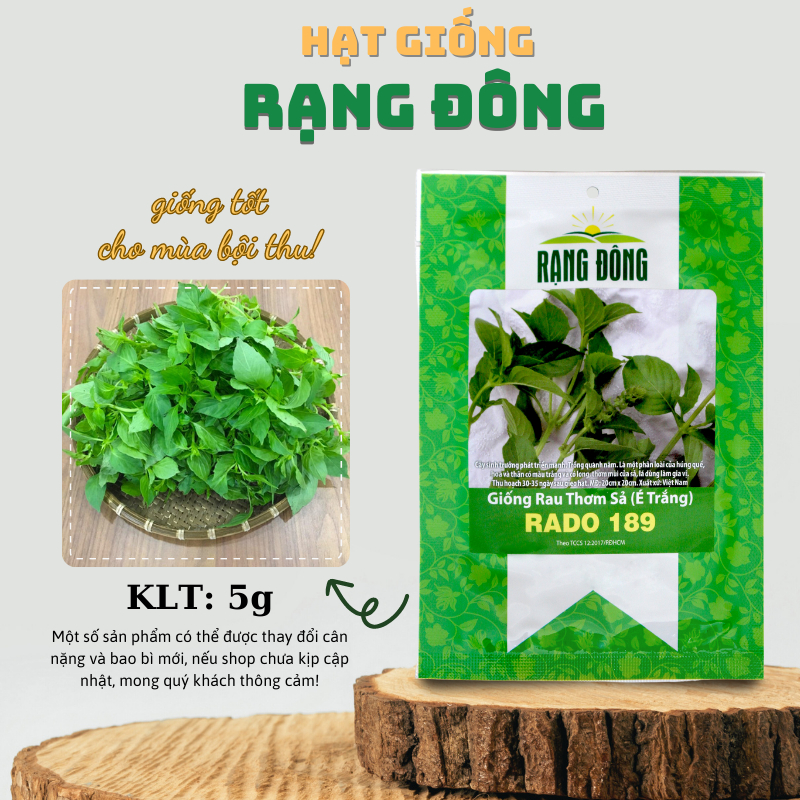 Hạt giống Rau Thơm Sả  sinh trưởng khỏe, trồng quanh năm  - Hạt giống Rạng Đông