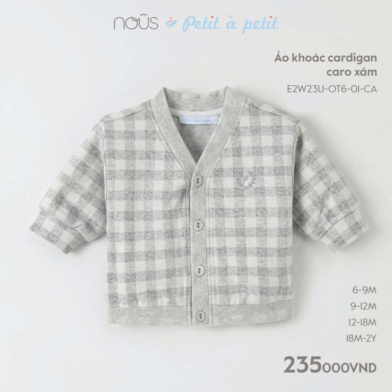 Áo khoác NOUS cho bé size 6-9m đến 18-24m