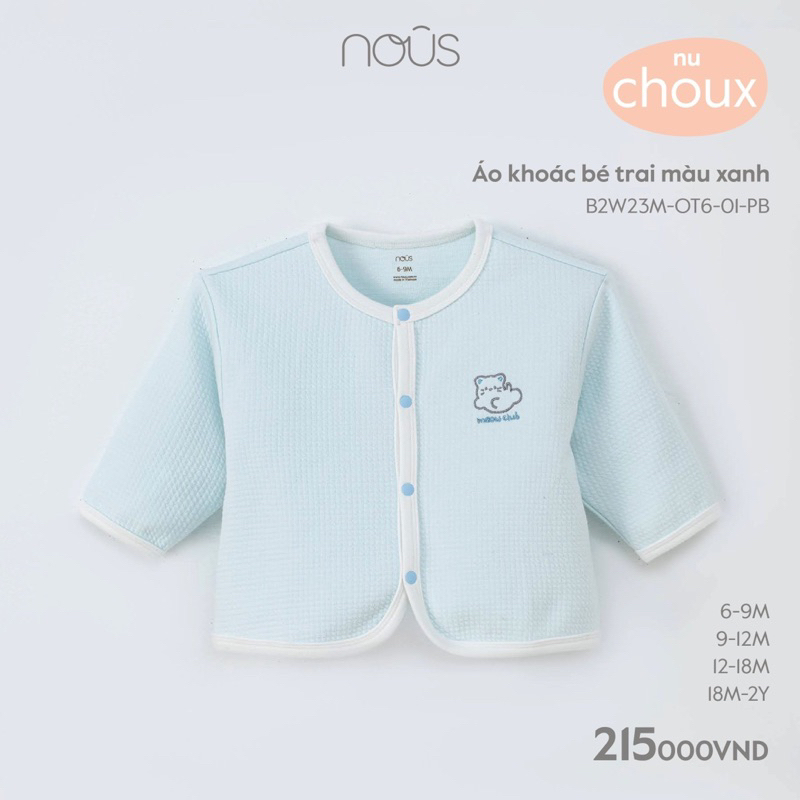 Áo khoác NOUS cho bé size 6-9m đến 18-24m