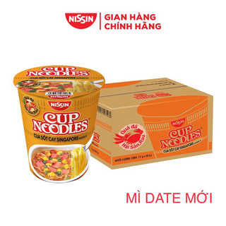 Thùng 24 Ly Mì Cup Noodles Hương Vị Cua Sốt Cay SG