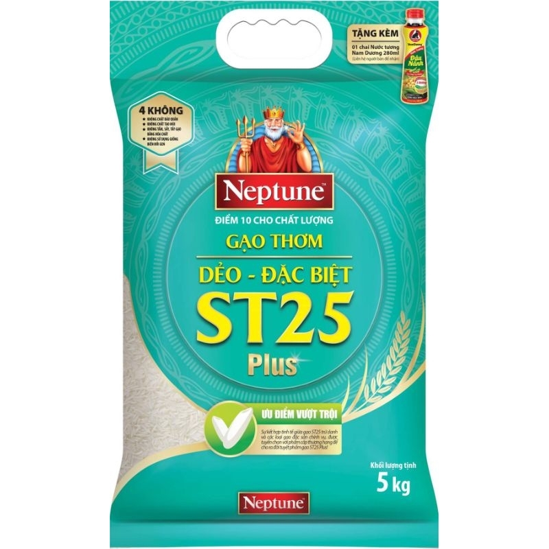 Gạo thơm Neptune ST25 Plus 5kg