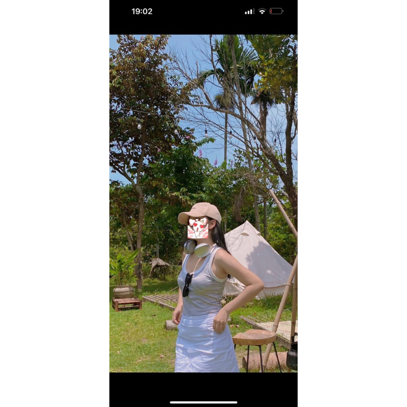 Áo sát nách 2 màu trắng trơn và kẻ dư xin cho mẹ, chất đẹp, phối đồ sang