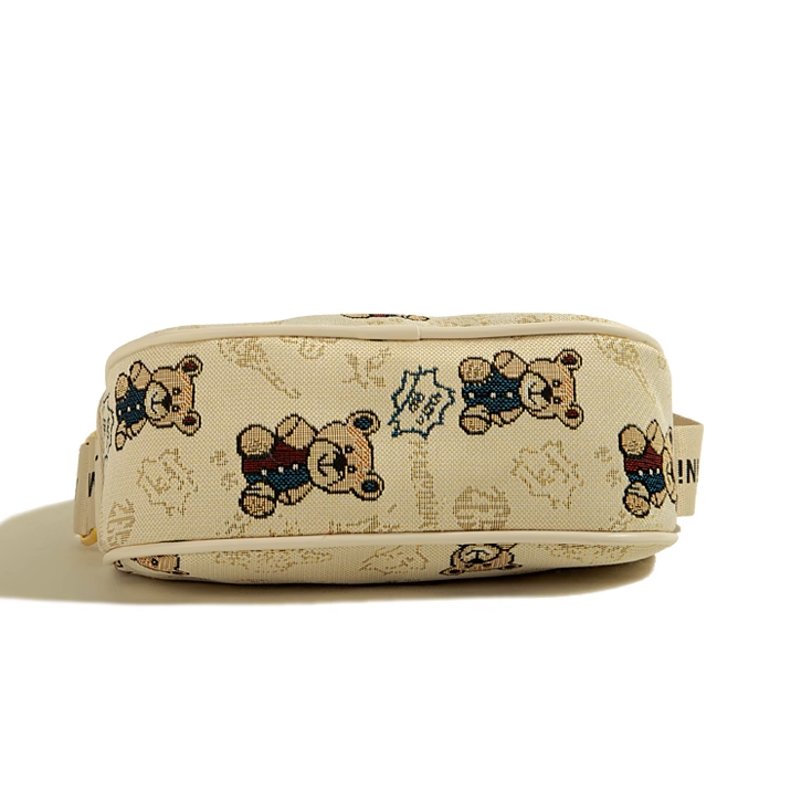 🌸Hàng Order🌸 Túi Xách Muzi&kai Chính Hãng Da Vải Hoạ Tiết Gấu Dây Đeo Bản To Sang Chảnh Nữ Tính 🌸 Quảng Châu