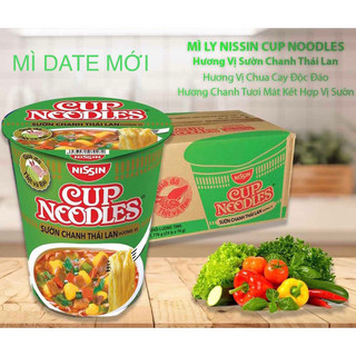 Thùng 24 Ly Mì Cup Noodles Hương Vị Sườn chanh chua cay